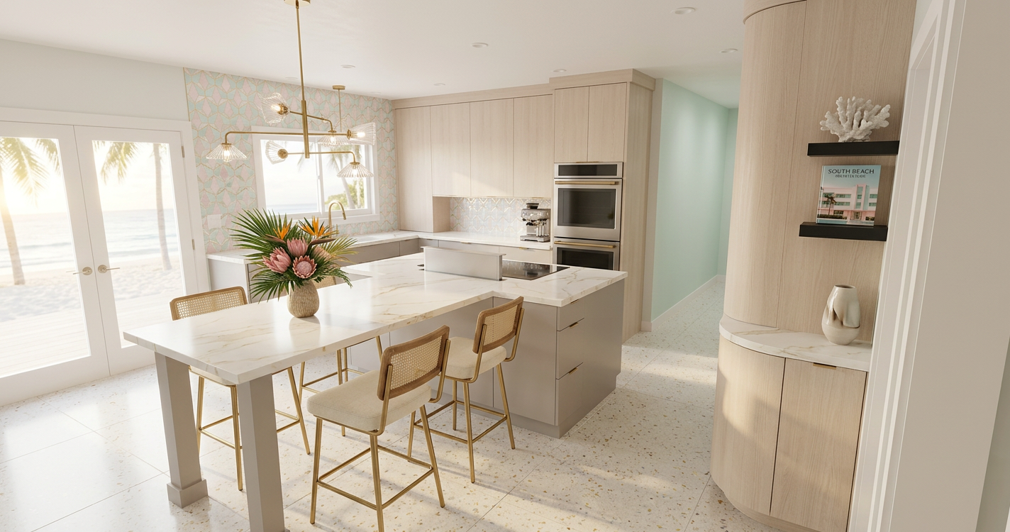 South Beach Modern Kitchen