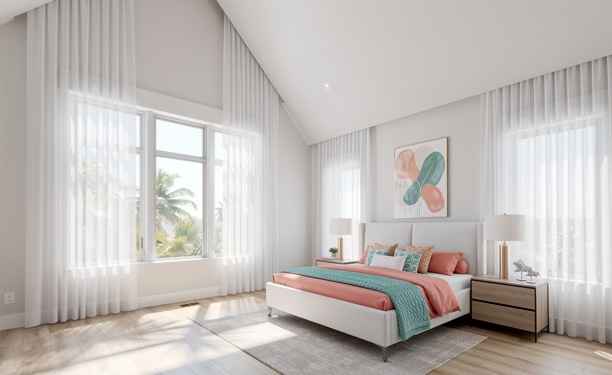 South Beach Modern Primary Bedroom Suite