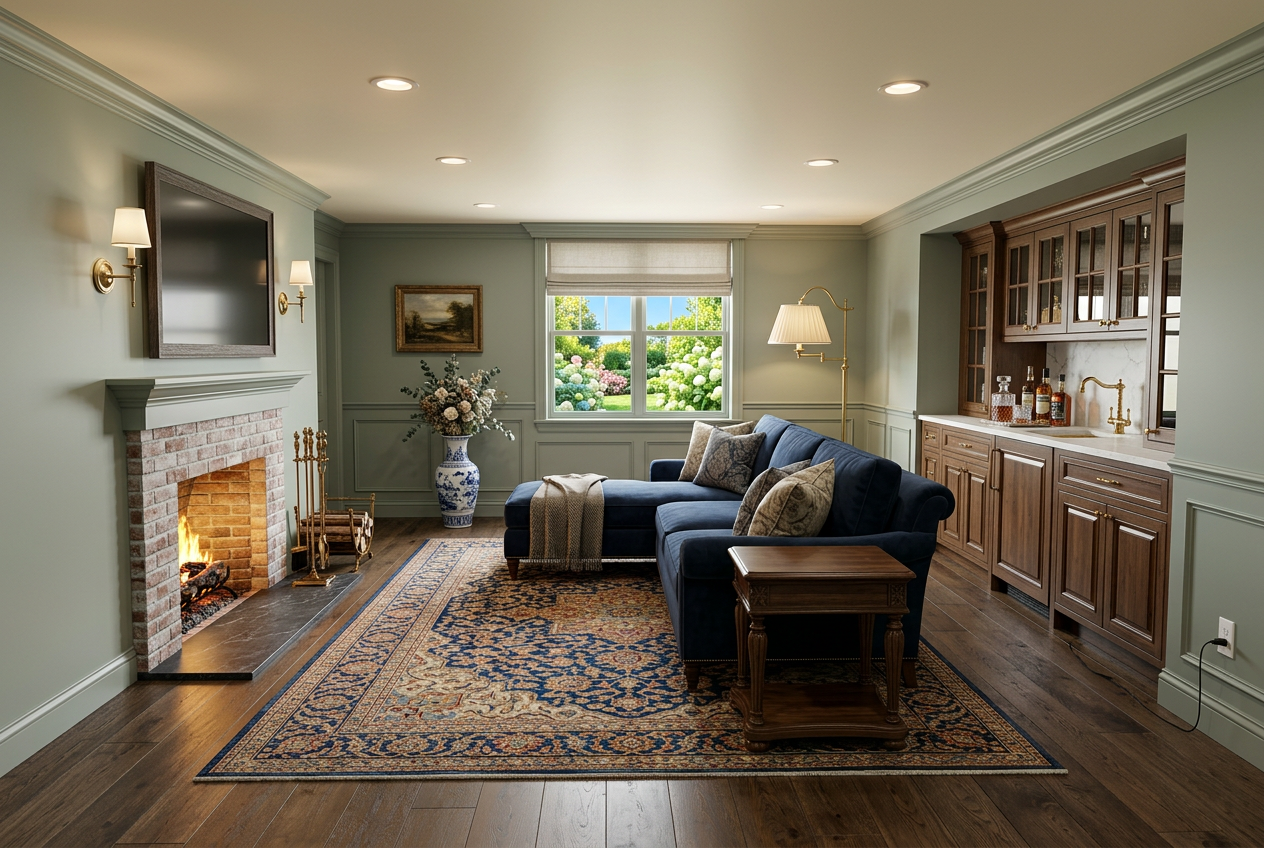 Traditional Basement