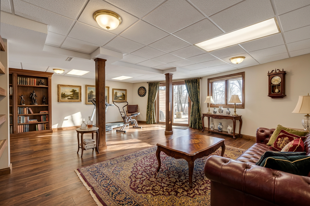 Traditional Basement