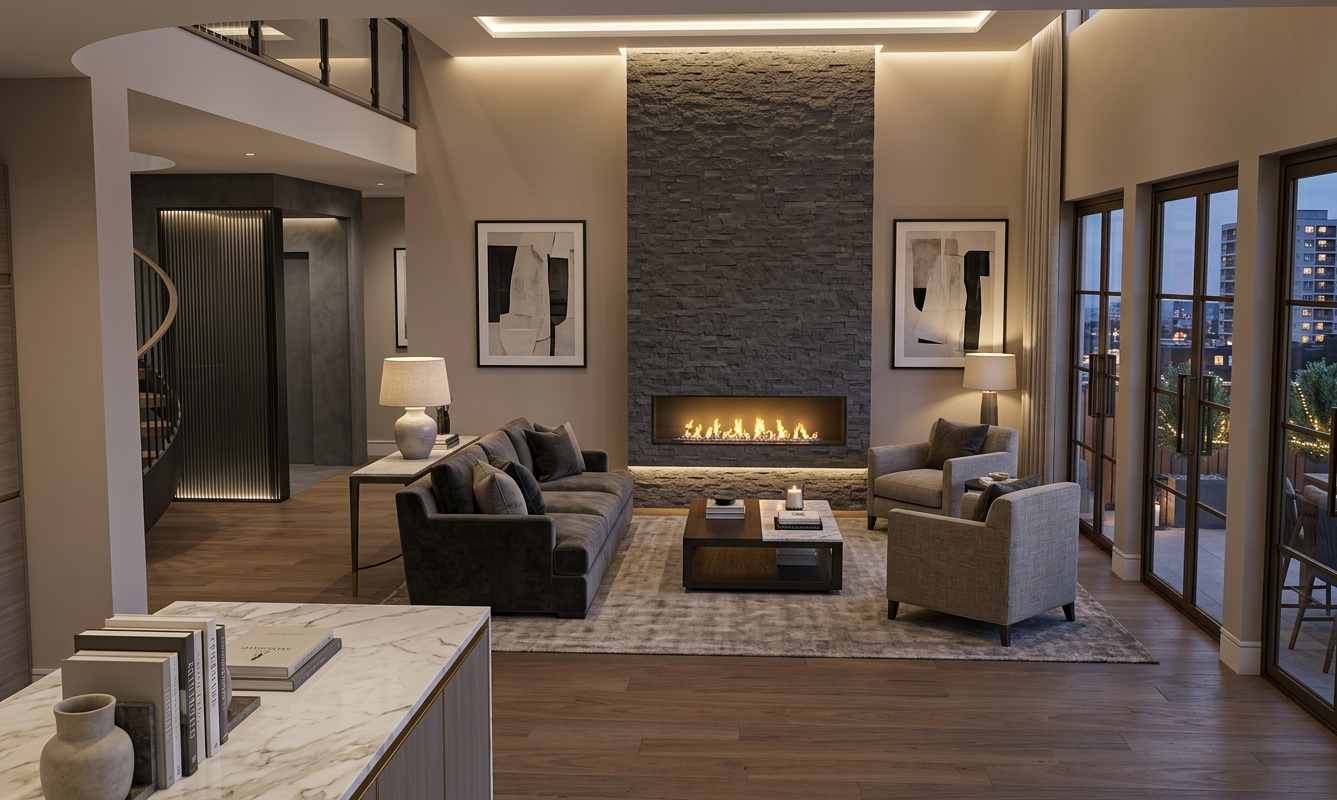 Int Transitional Interior Design