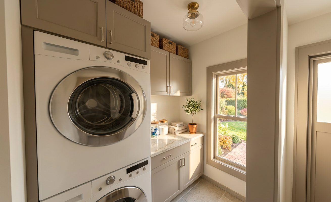 Transitional Laundry Room