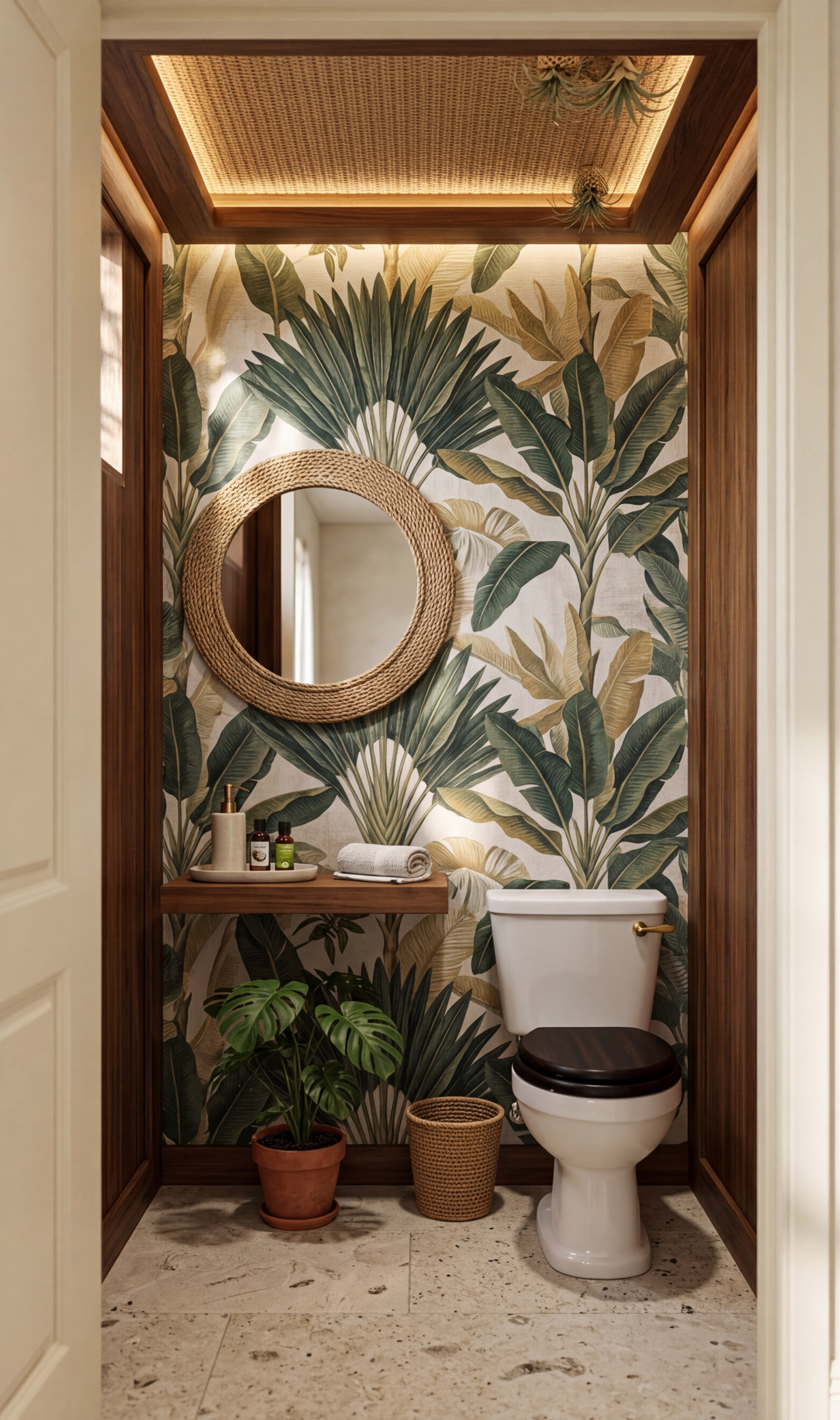 Tropical Powder Room