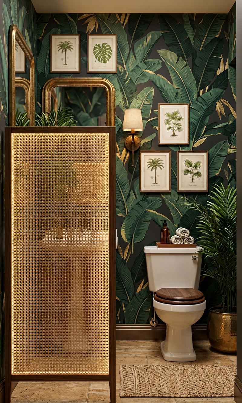 Tropical Powder Room