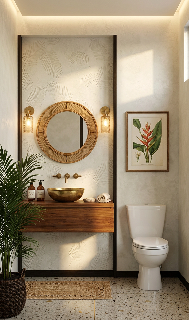 Tropical Powder Room