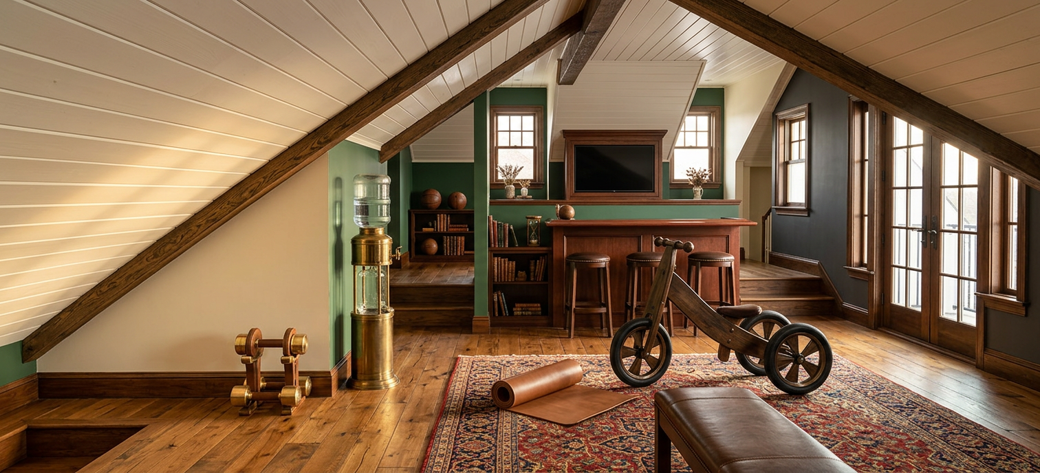 Traditional Home Gym Studio