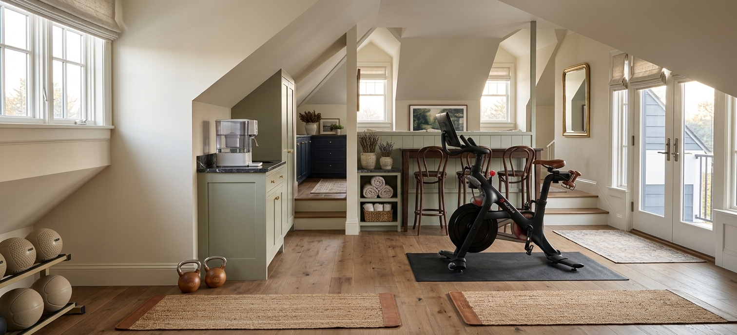 Transitional Home Gym Studio