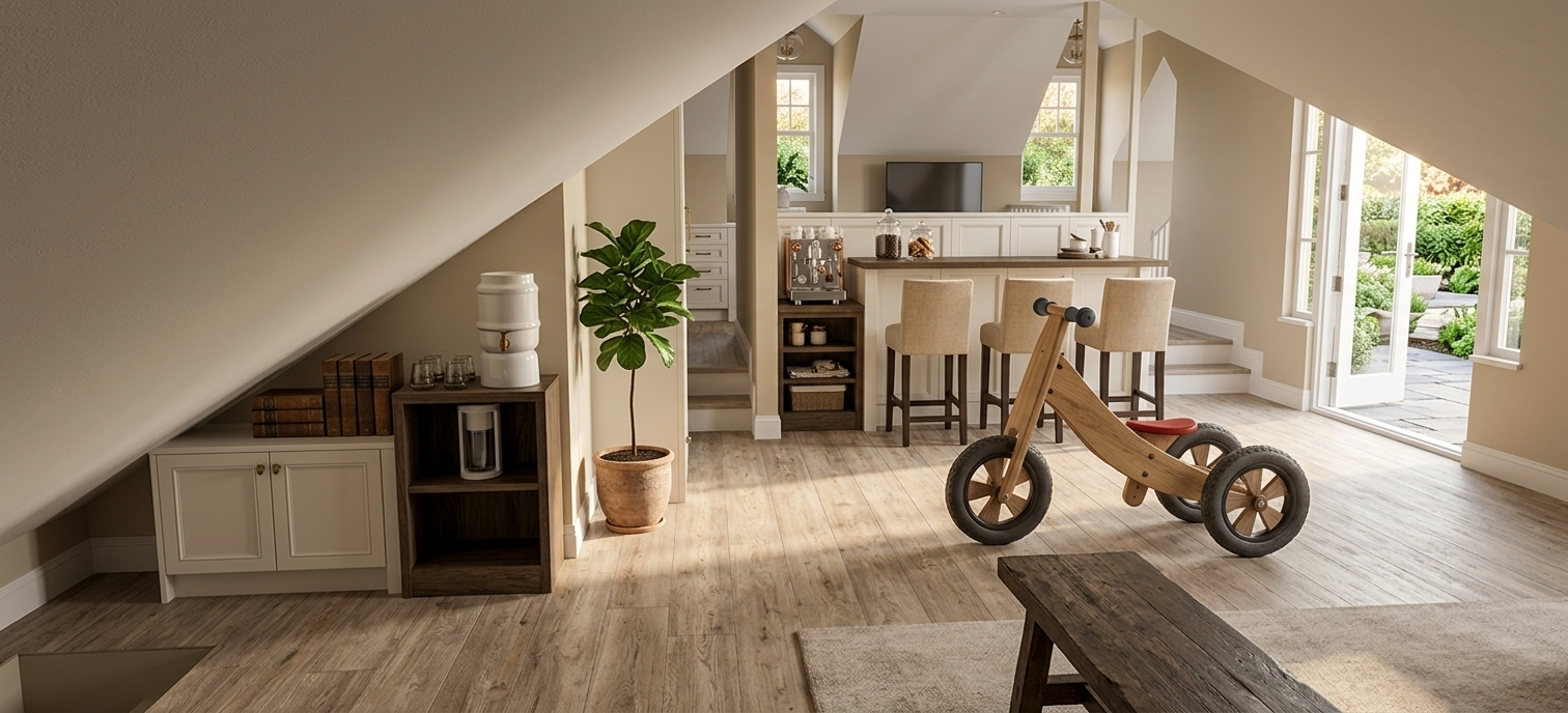 Transitional Home Gym Studio