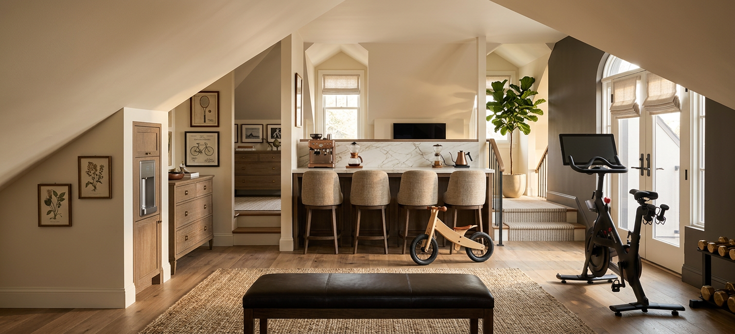 Transitional Home Gym Studio