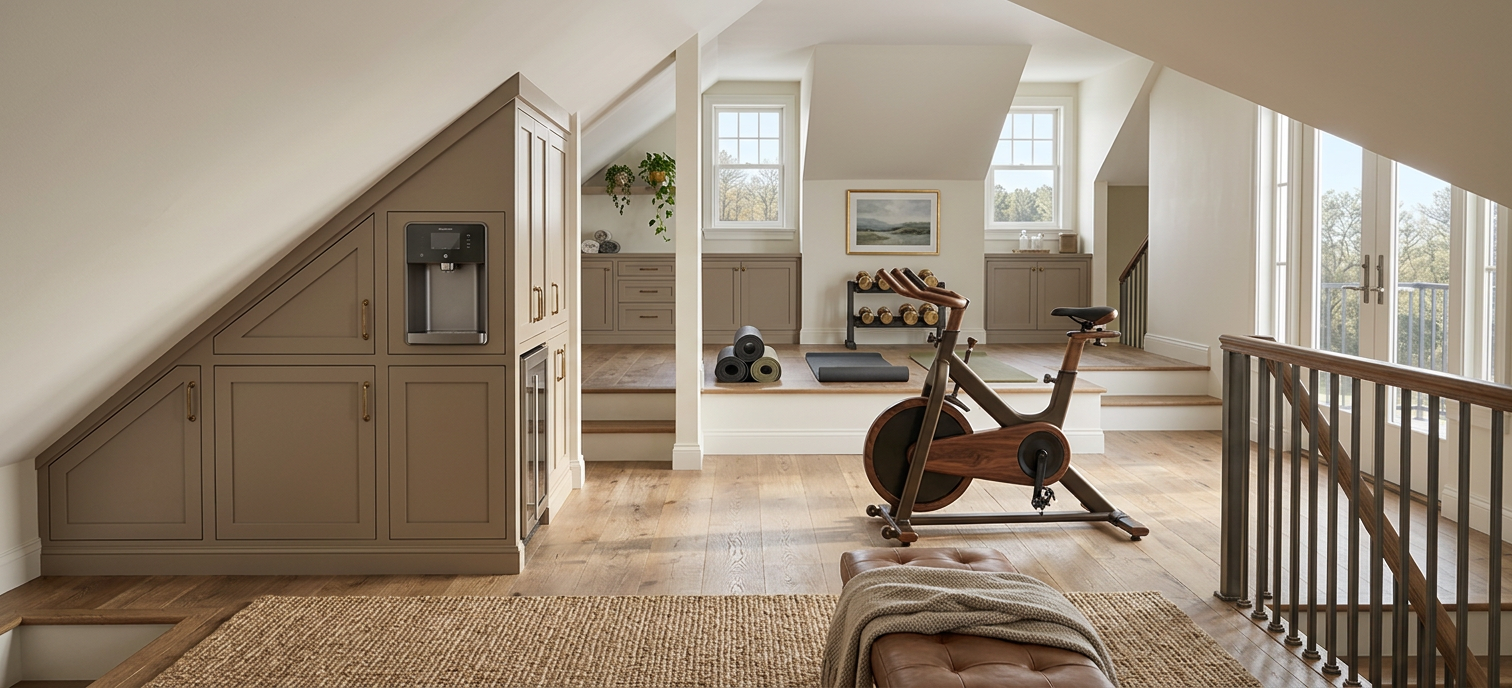 Transitional Home Gym Studio