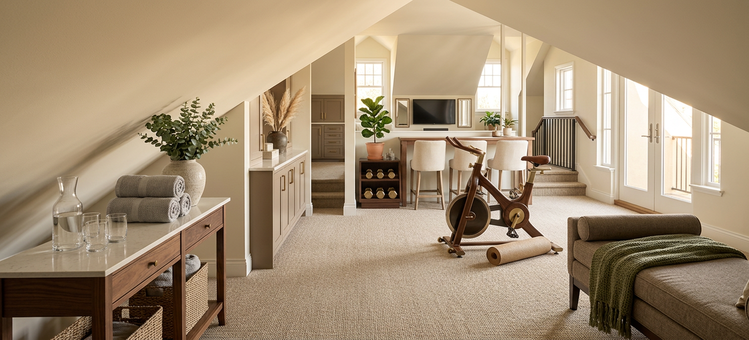 Transitional Home Gym Studio