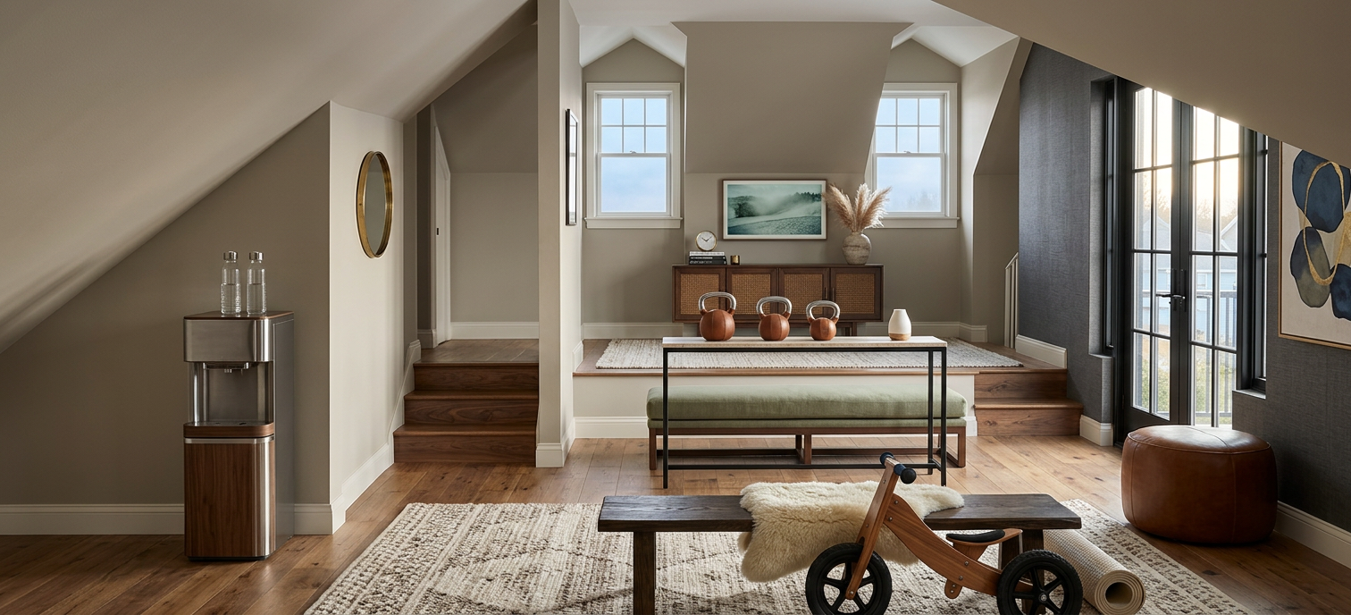 Transitional Home Gym Studio