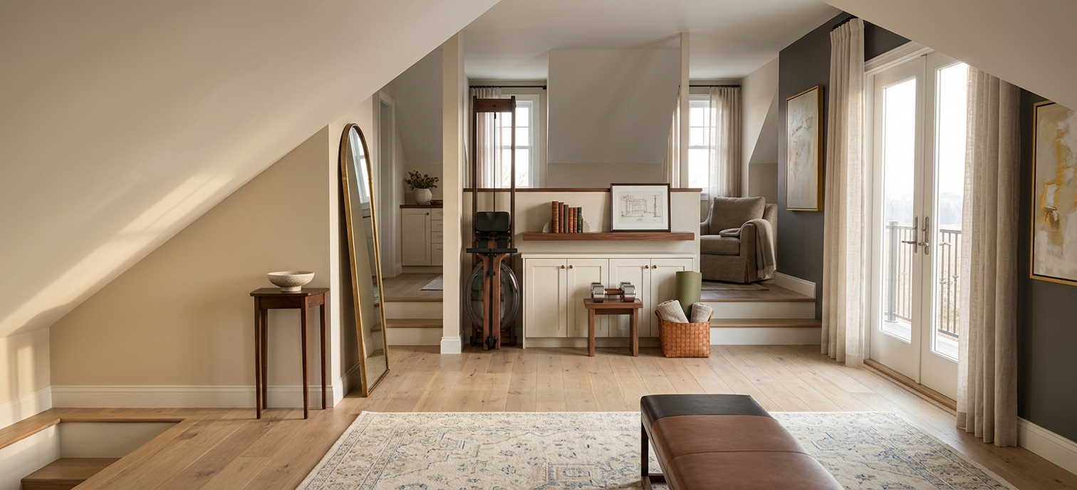 Transitional Home Gym Studio