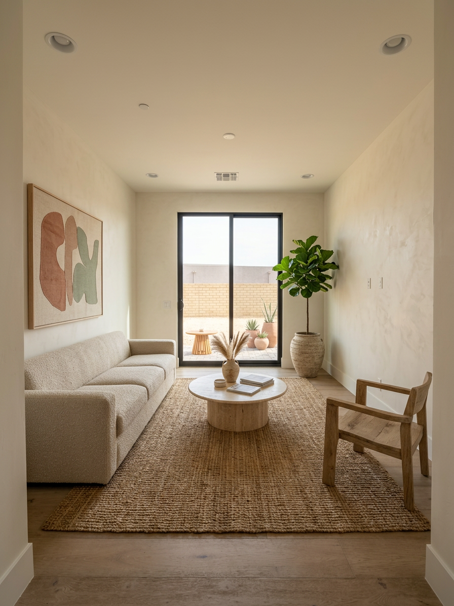 Earthy Minimalism Lounge