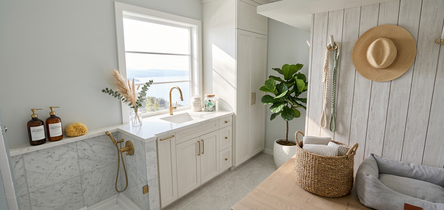 Coastal Modern Pet Room