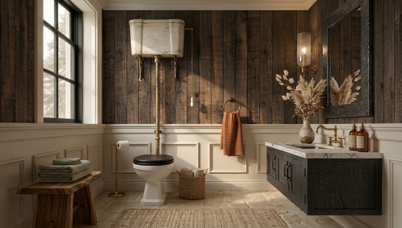 Contemporary Rustic Bathroom
