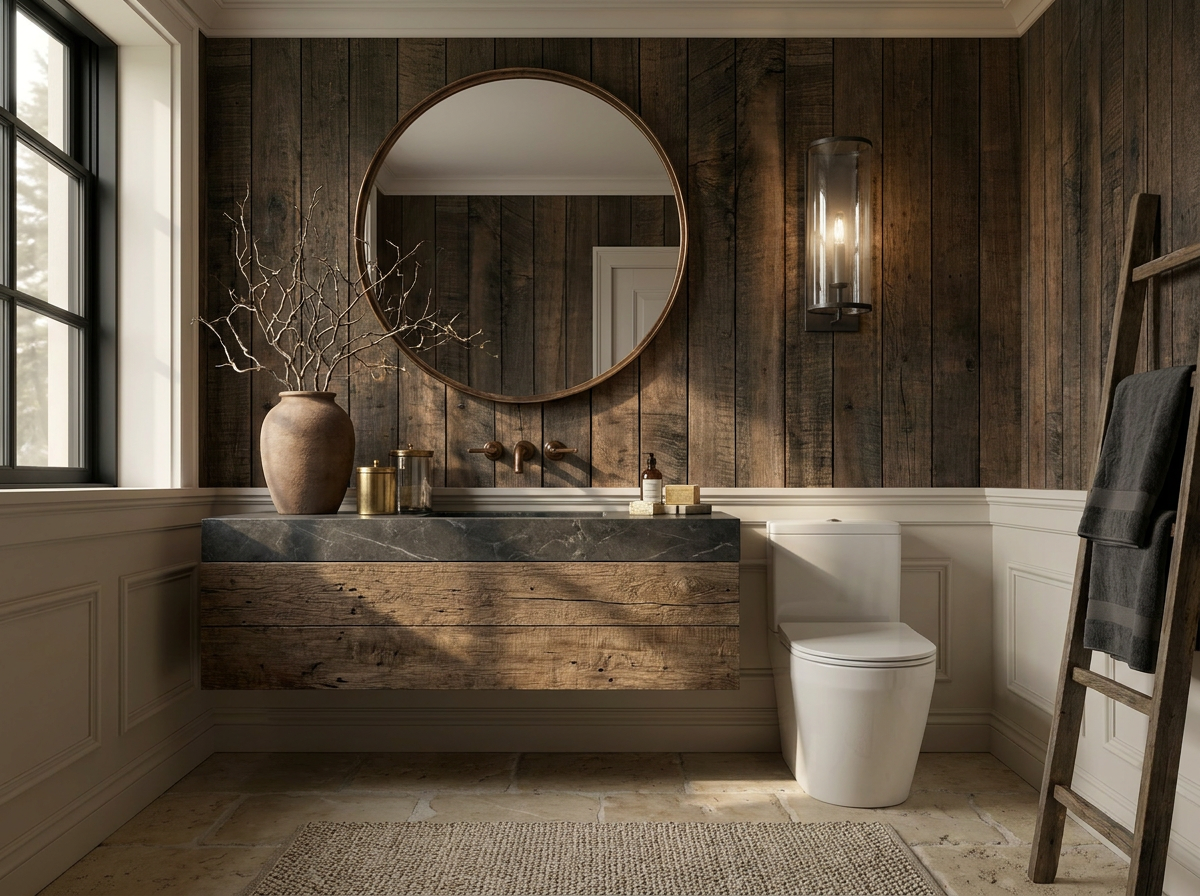 Contemporary Rustic Bathroom