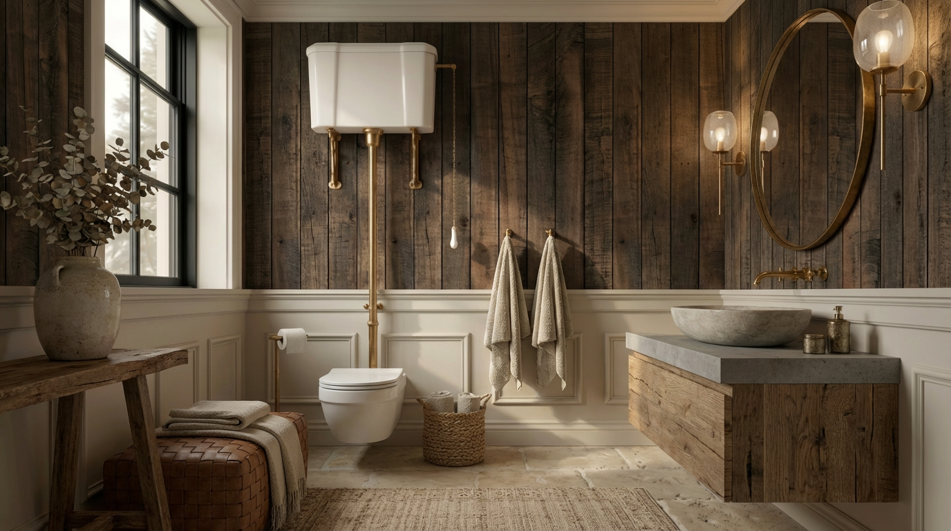 Contemporary Rustic Bathroom