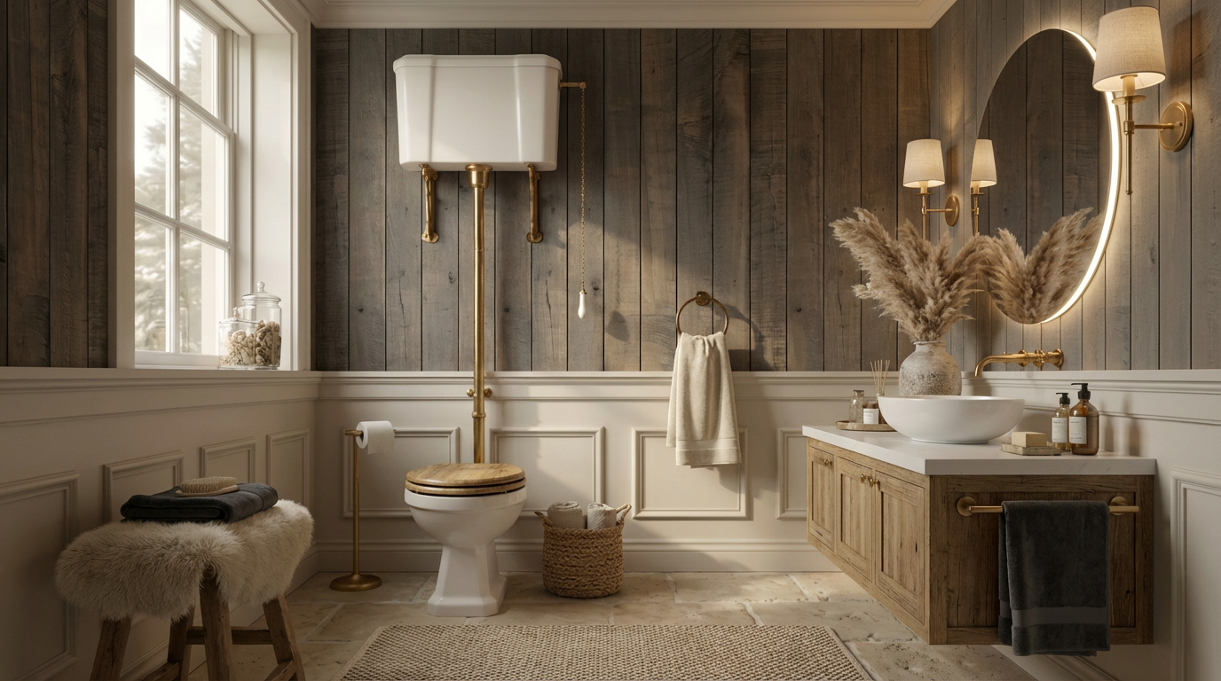 Contemporary Rustic Bathroom