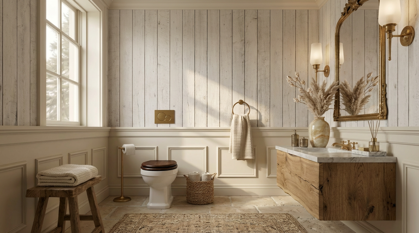Contemporary Rustic Bathroom