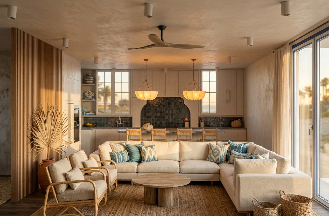 Coastal Bohemian Interior Design