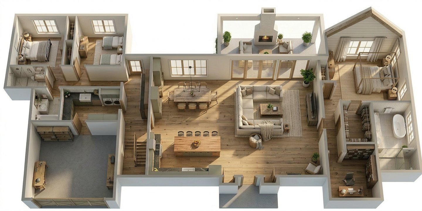 Int Farmhouse Interior Design