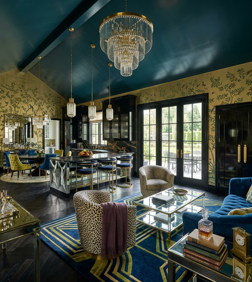 Int Hollywood Regency Interior Design