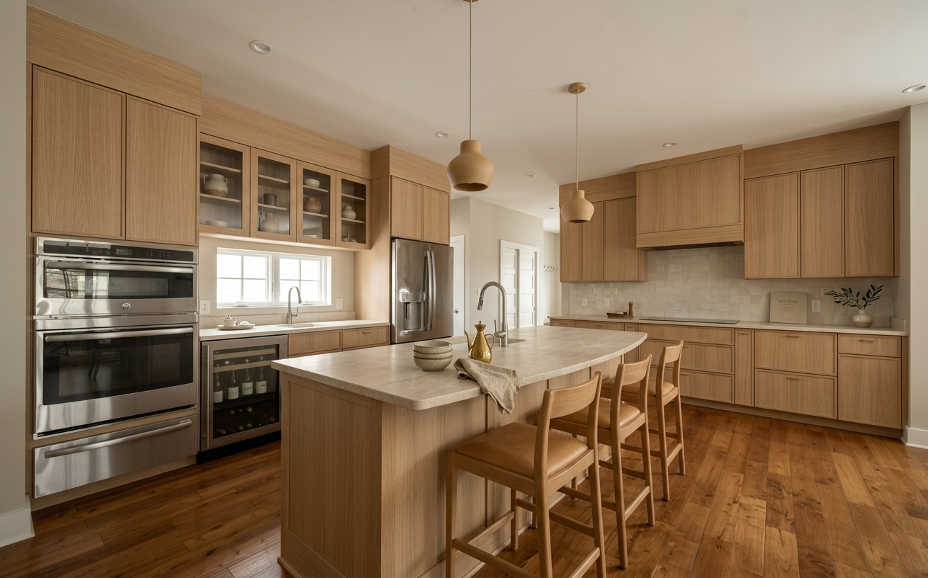 Warm Minimalism Kitchen