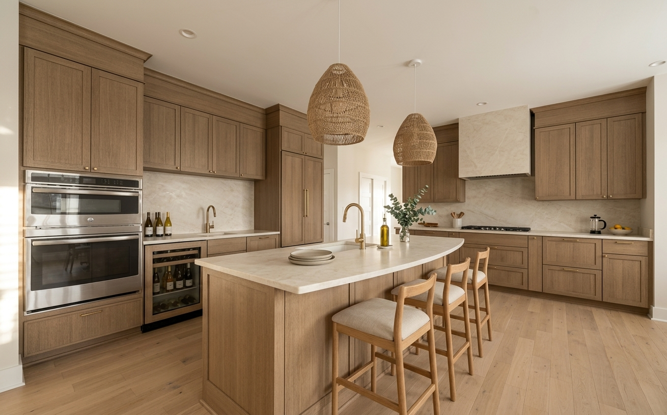 Warm Minimalism Kitchen