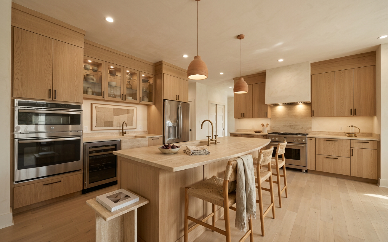 Warm Minimalism Kitchen