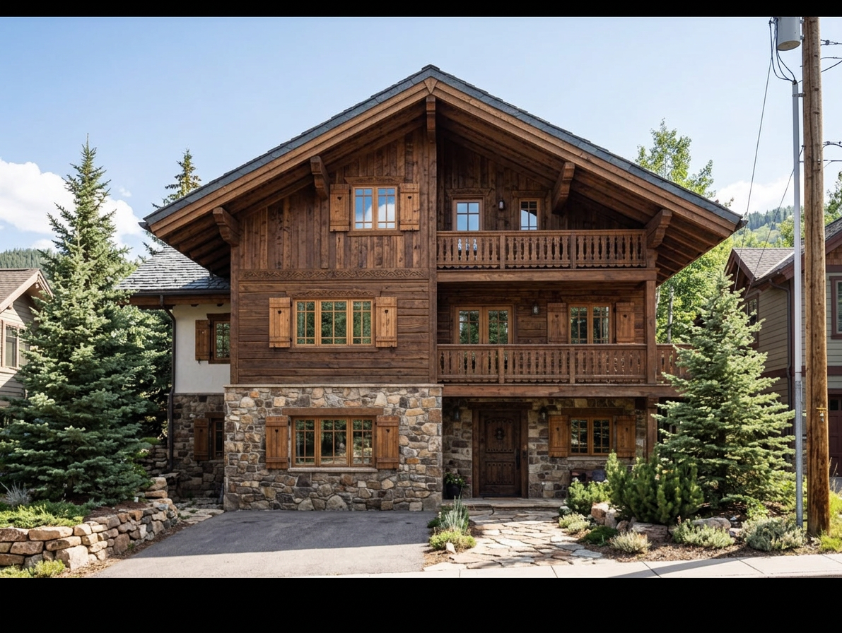 Alpine Chalet Exterior Design