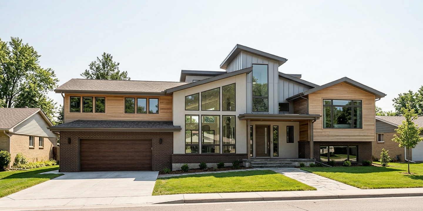 Split Level Exterior Design
