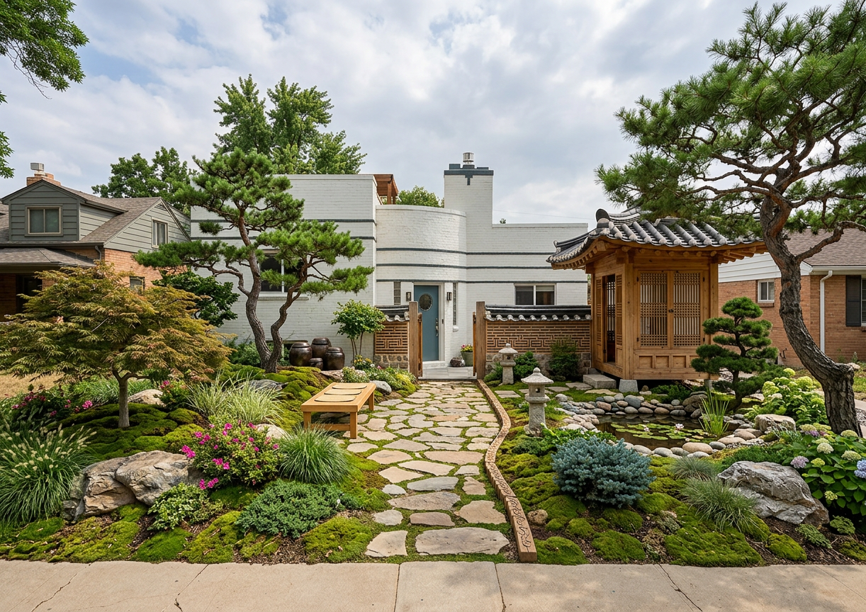 Korean Hanok Garden Design