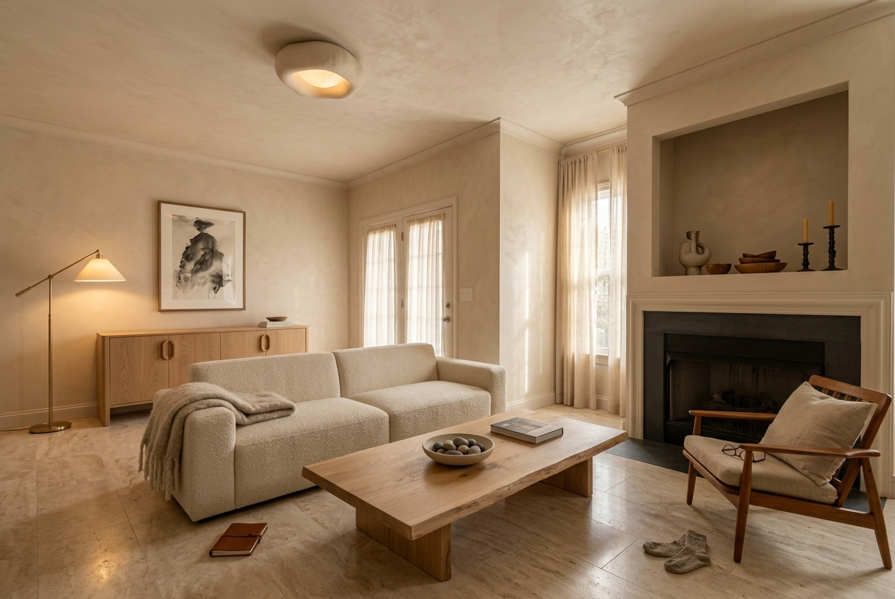 Int Warm Minimalism Interior Design
